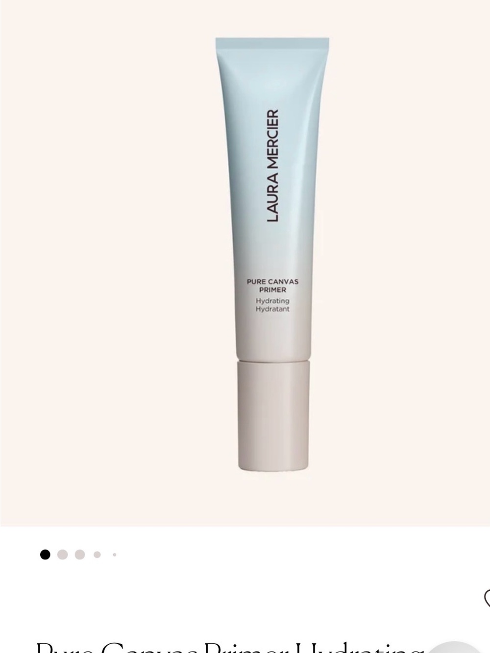 Laura Mercier Pure Canvas Hydrating Primer - Pale Blue & Cream Tube 2 available